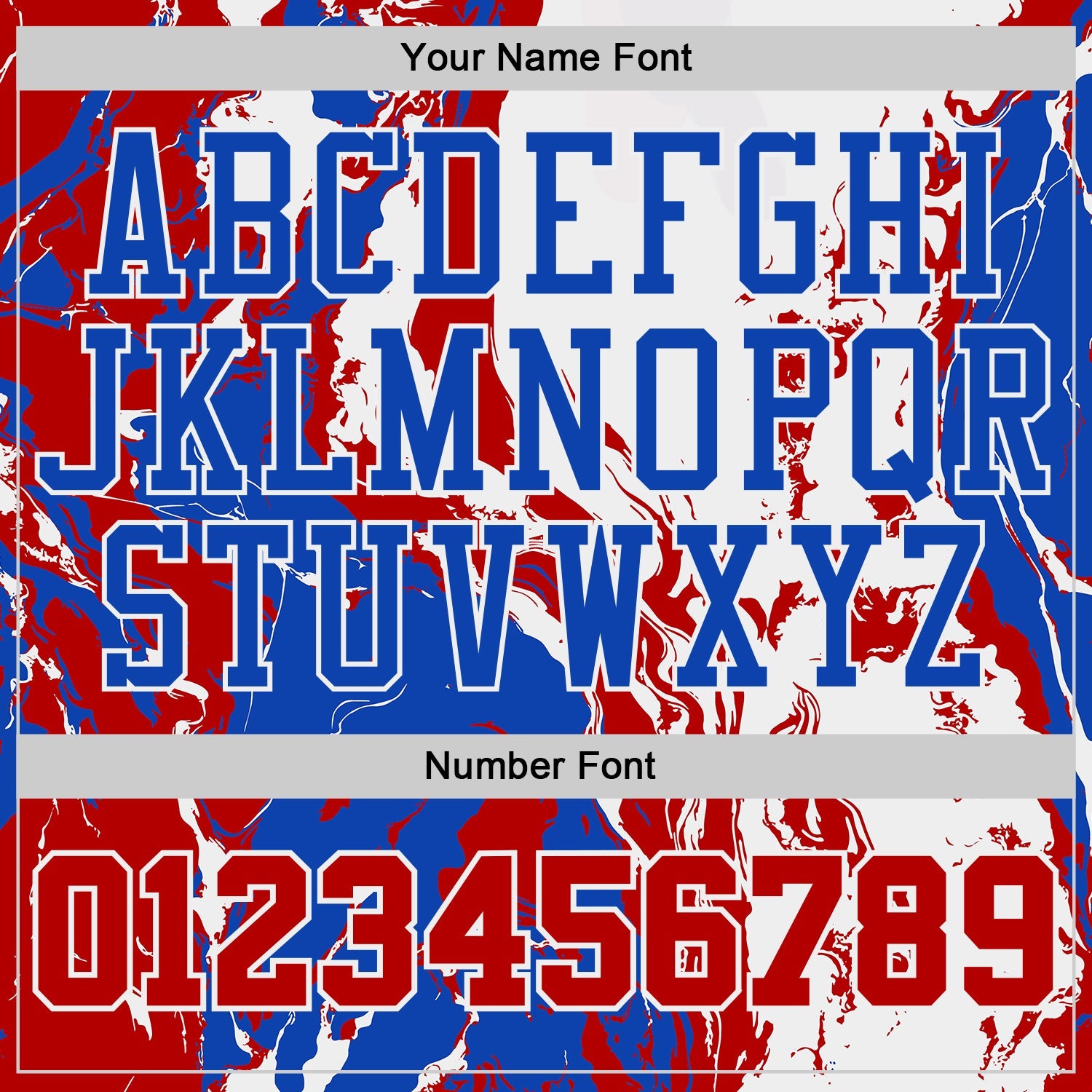 Custom White Red-Thunder Blue Marble Swirl Liquid Fluid Round Neck Sublimation Basketball Uniform Jersey view 4