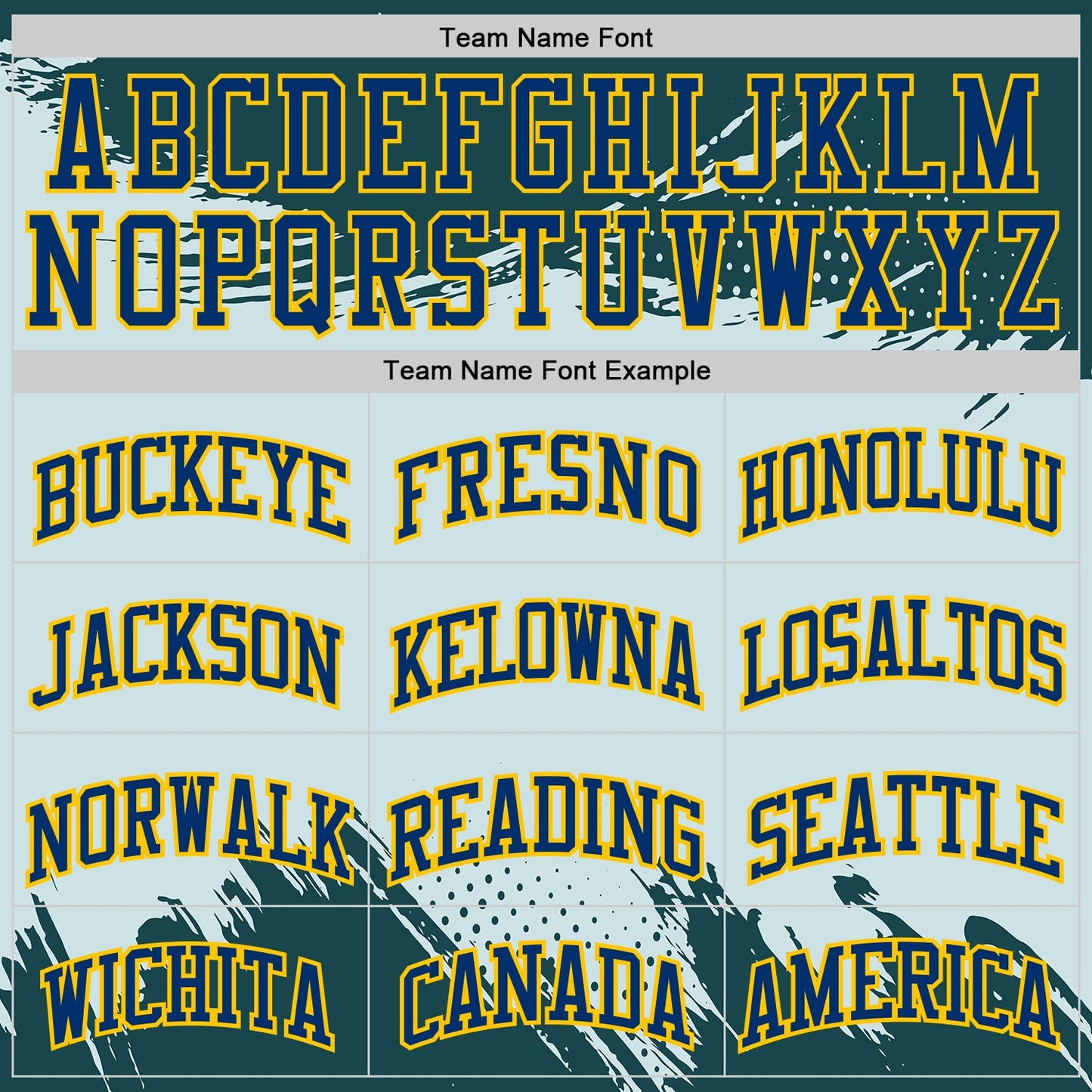 Custom Blue US Navy Blue-Yellow Brush Stroke Paint Splash Round Neck Sublimation Basketball Uniform Jersey view 3