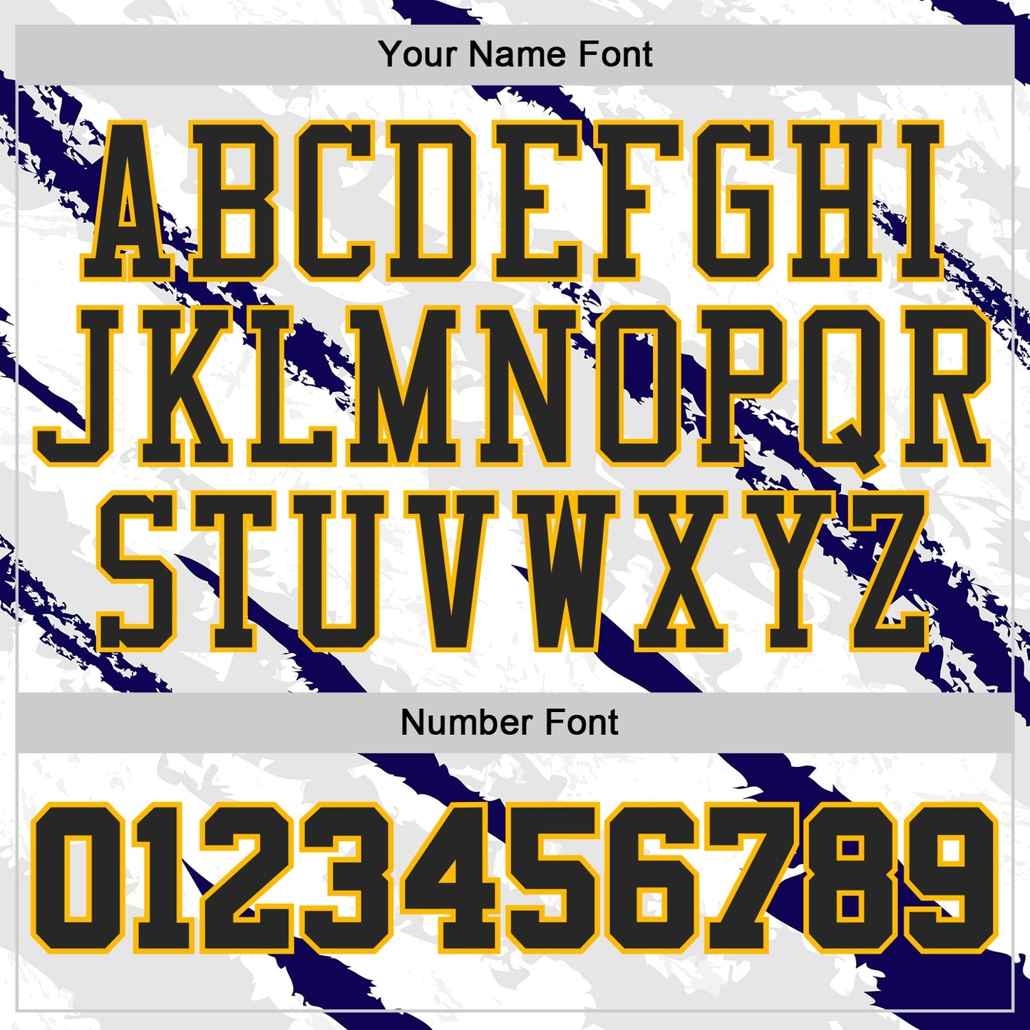 Custom White Black Blue-Gold Brush Stroke Paint Splash Round Neck Sublimation Basketball Uniform Jersey view 4