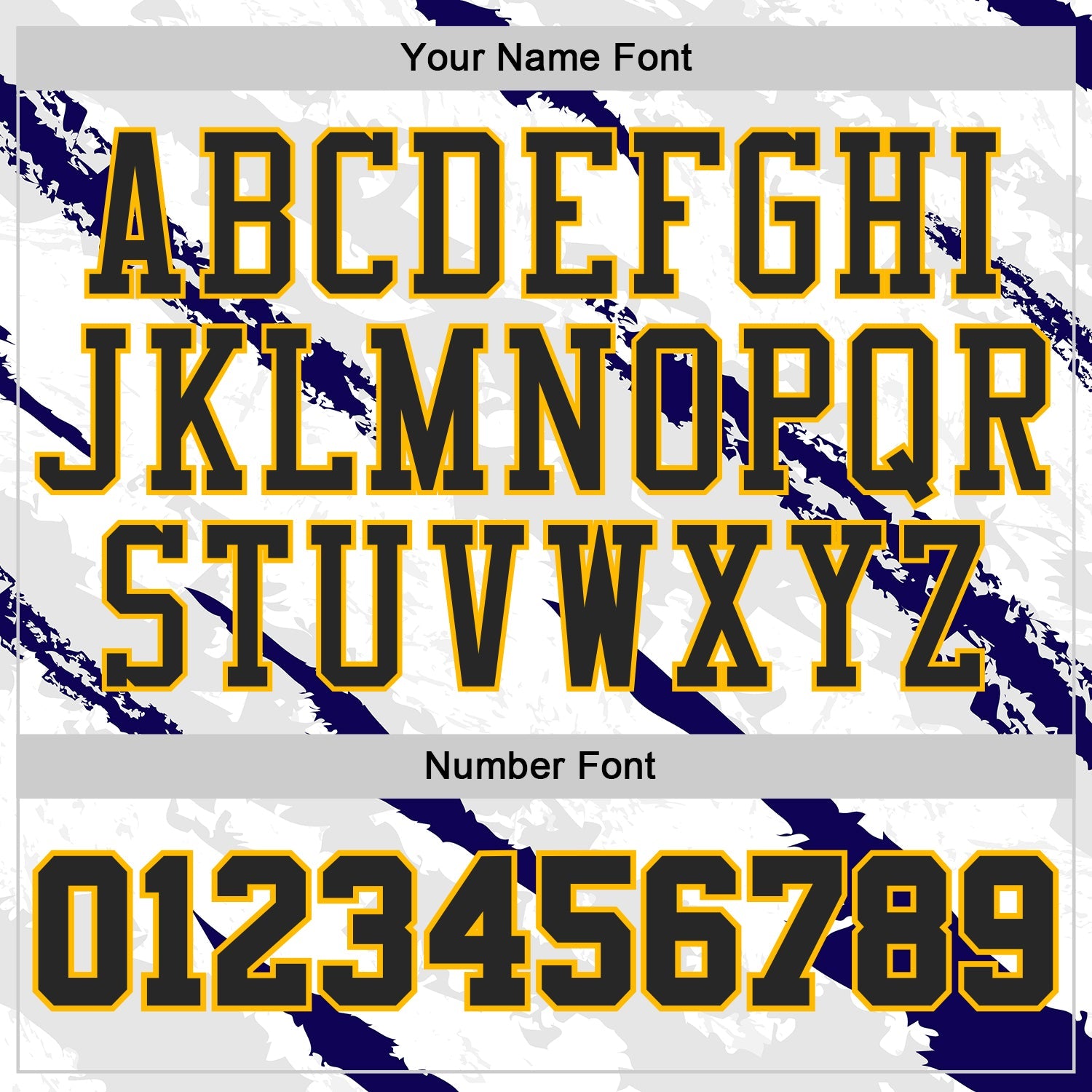 Custom White Black Blue-Gold Brush Stroke Paint Splash Round Neck Sublimation Basketball Uniform Jersey view 4