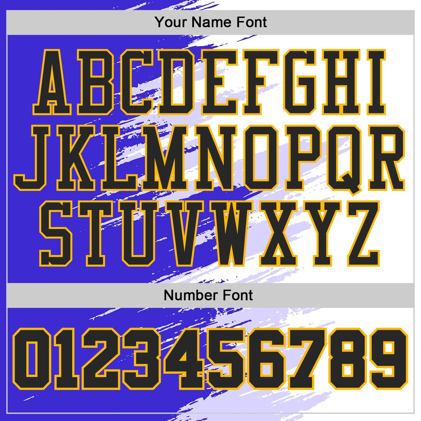 Custom White Black Blue-Gold Brush Stroke Paint Splash Round Neck Sublimation Basketball Uniform Jersey view 4