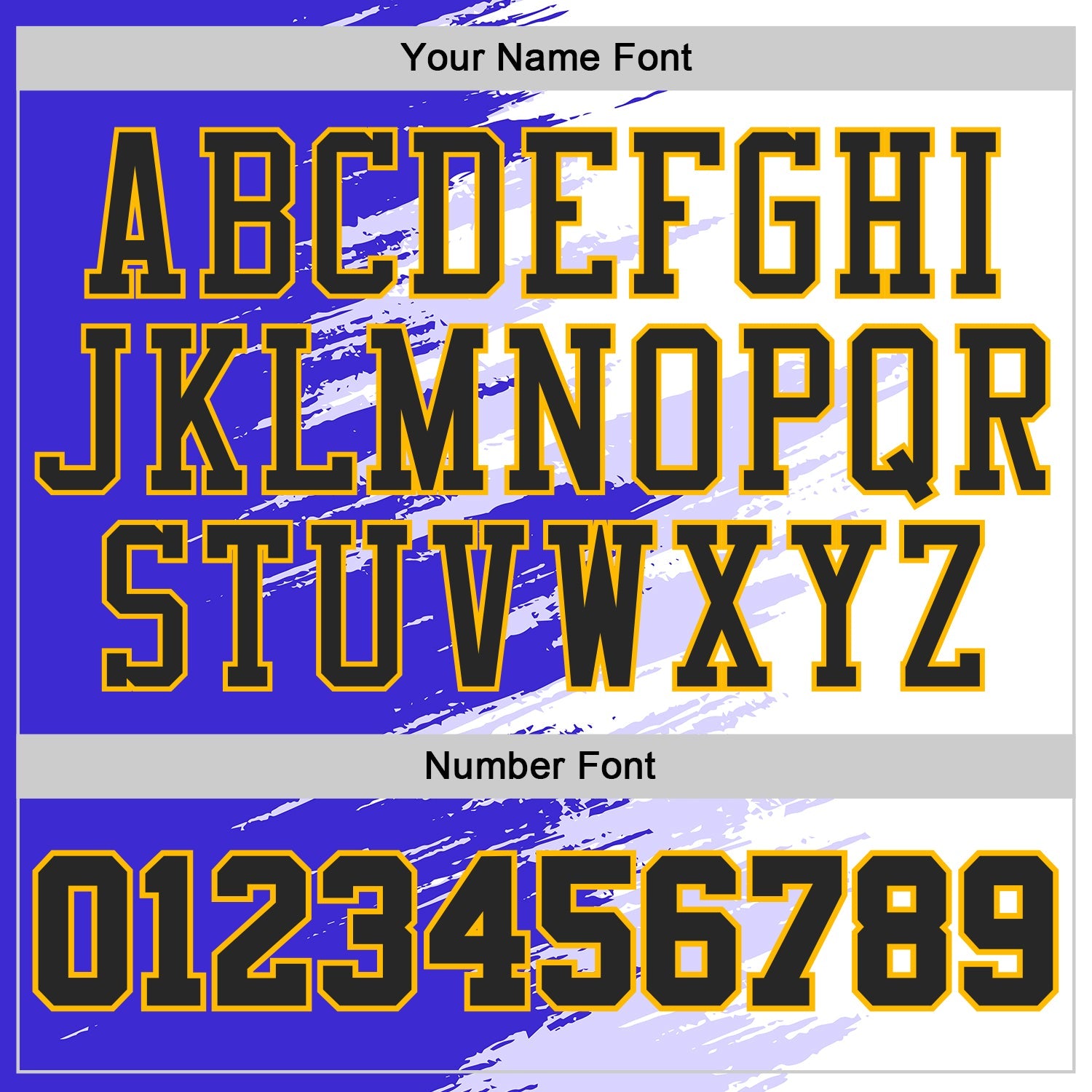Custom White Black Blue-Gold Brush Stroke Paint Splash Round Neck Sublimation Basketball Uniform Jersey view 4