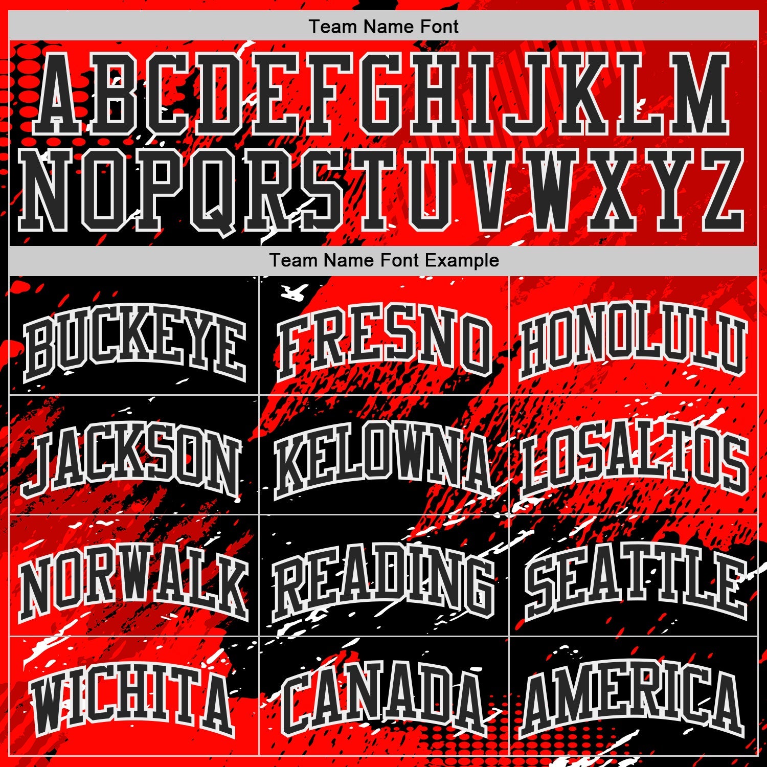 Custom Red Black-White Brush Stroke Paint Splash Round Neck Sublimation Basketball Uniform Jersey view 3