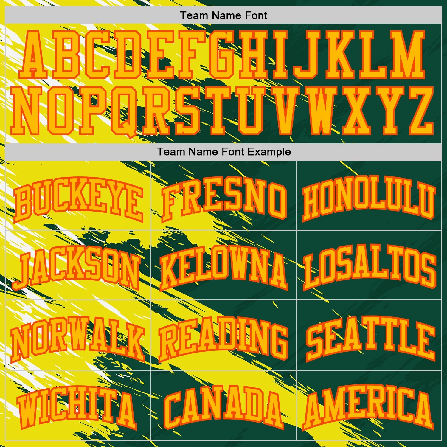 Custom Green Gold-Orange Brush Stroke Paint Splash Round Neck Sublimation Basketball Uniform Jersey view 3