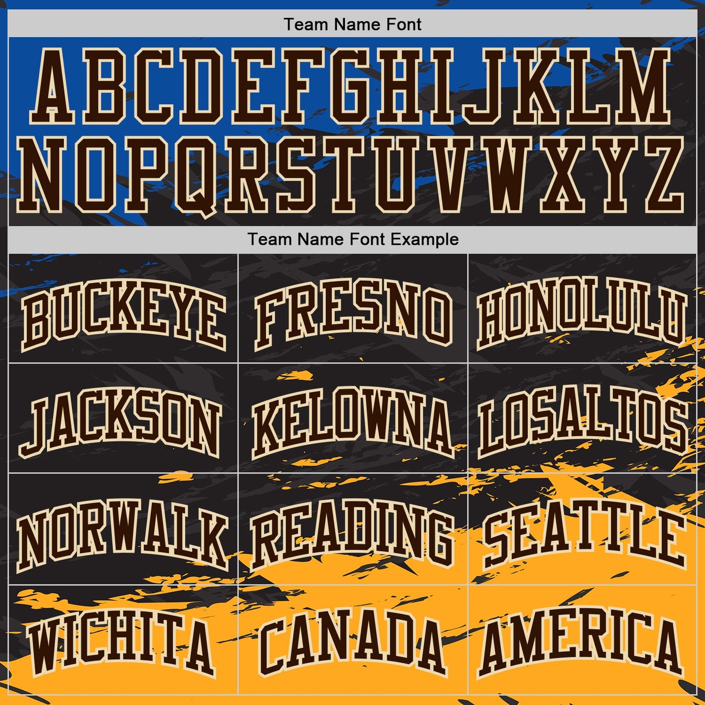 Custom Black Brown Blue Yellow-Cream Brush Stroke Paint Splash Round Neck Sublimation Basketball Uniform Jersey view 3