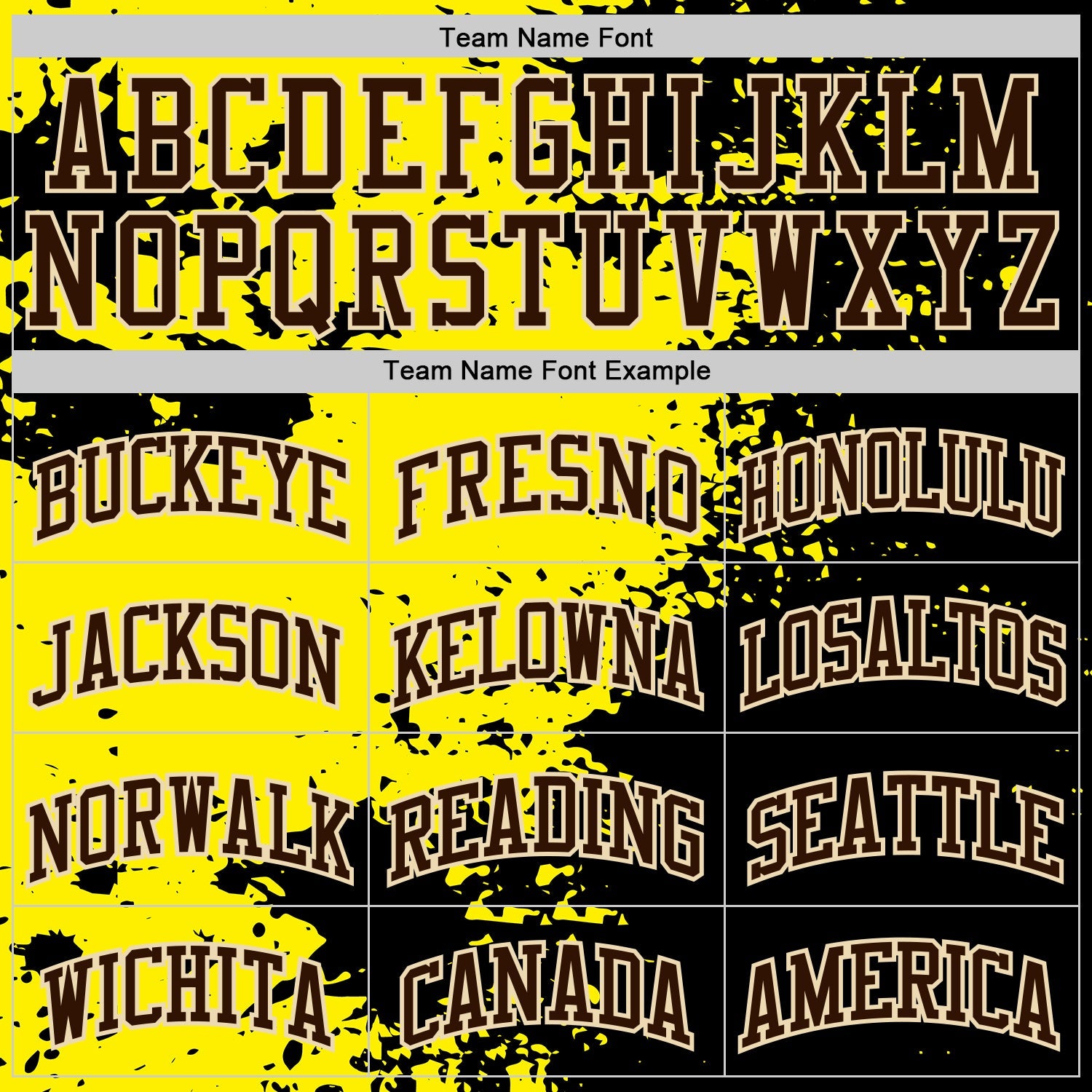 Custom Light Yellow Brown Black-Cream Paint Splatter Round Neck Sublimation Basketball Uniform Jersey view 3
