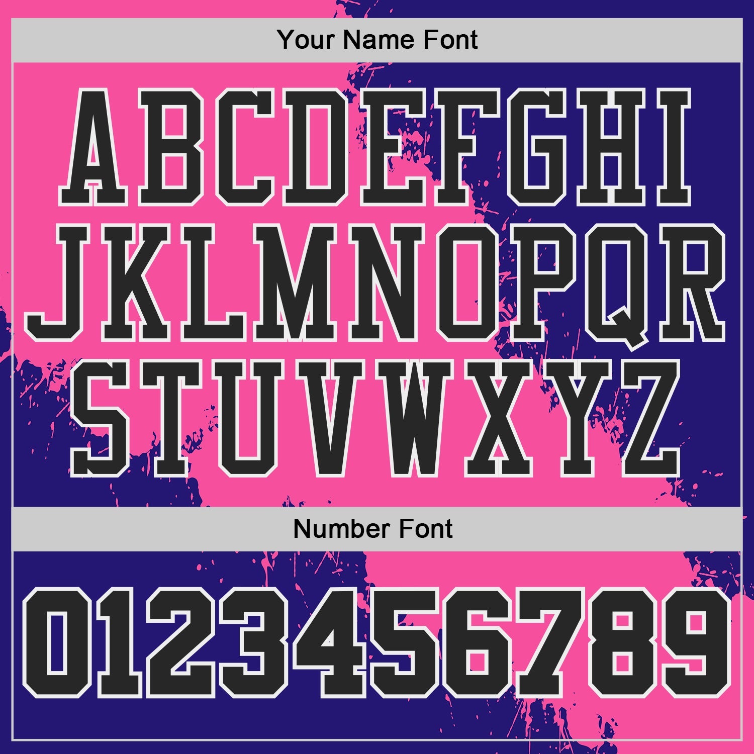 Custom Pink Black Dark Purple-White Paint Splatter Round Neck Sublimation Basketball Uniform Jersey view 4