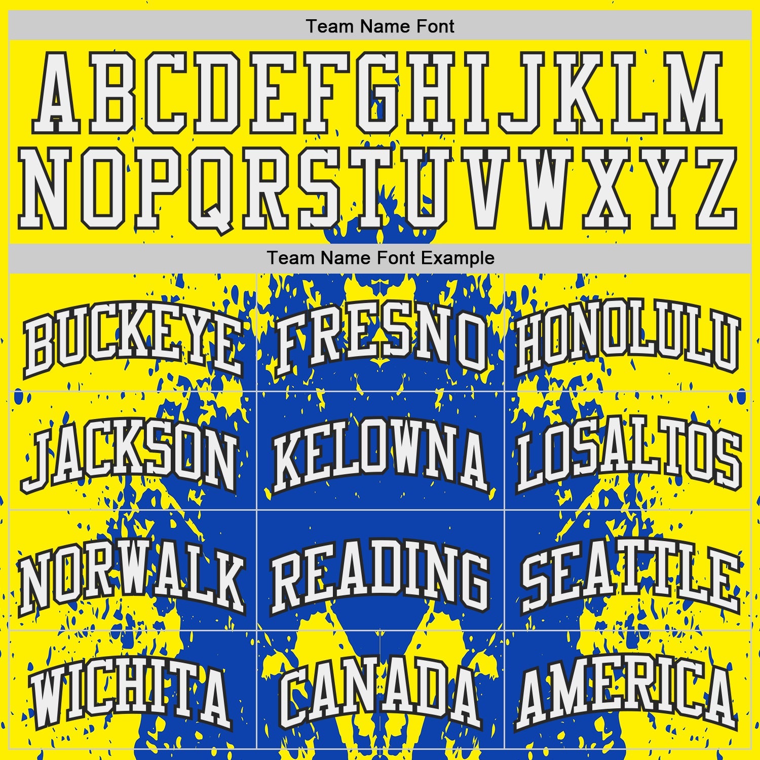 Custom Light Yellow White Thunder Blue-Black Paint Splatter Round Neck Sublimation Basketball Uniform Jersey view 3