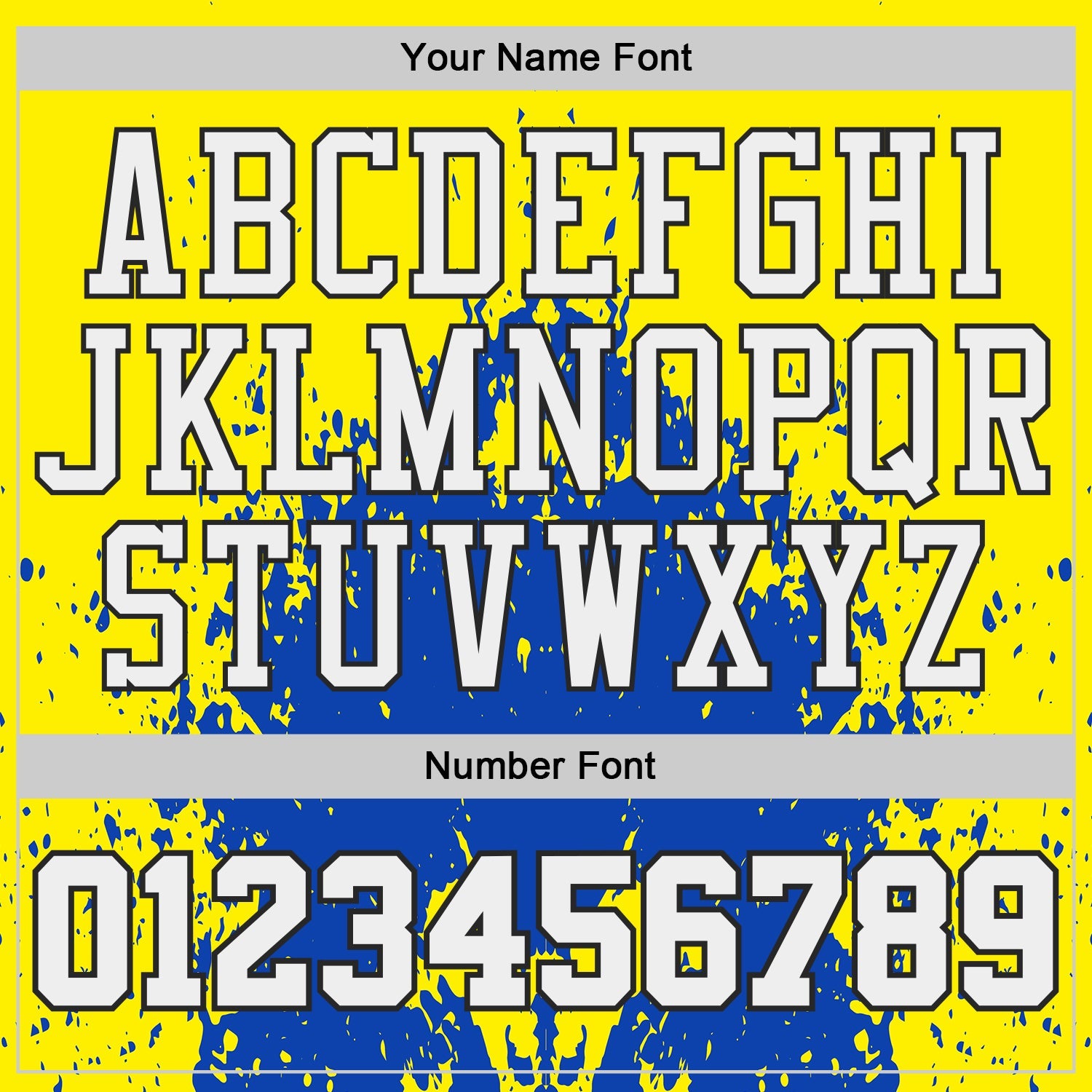 Custom Light Yellow White Thunder Blue-Black Paint Splatter Round Neck Sublimation Basketball Uniform Jersey view 4