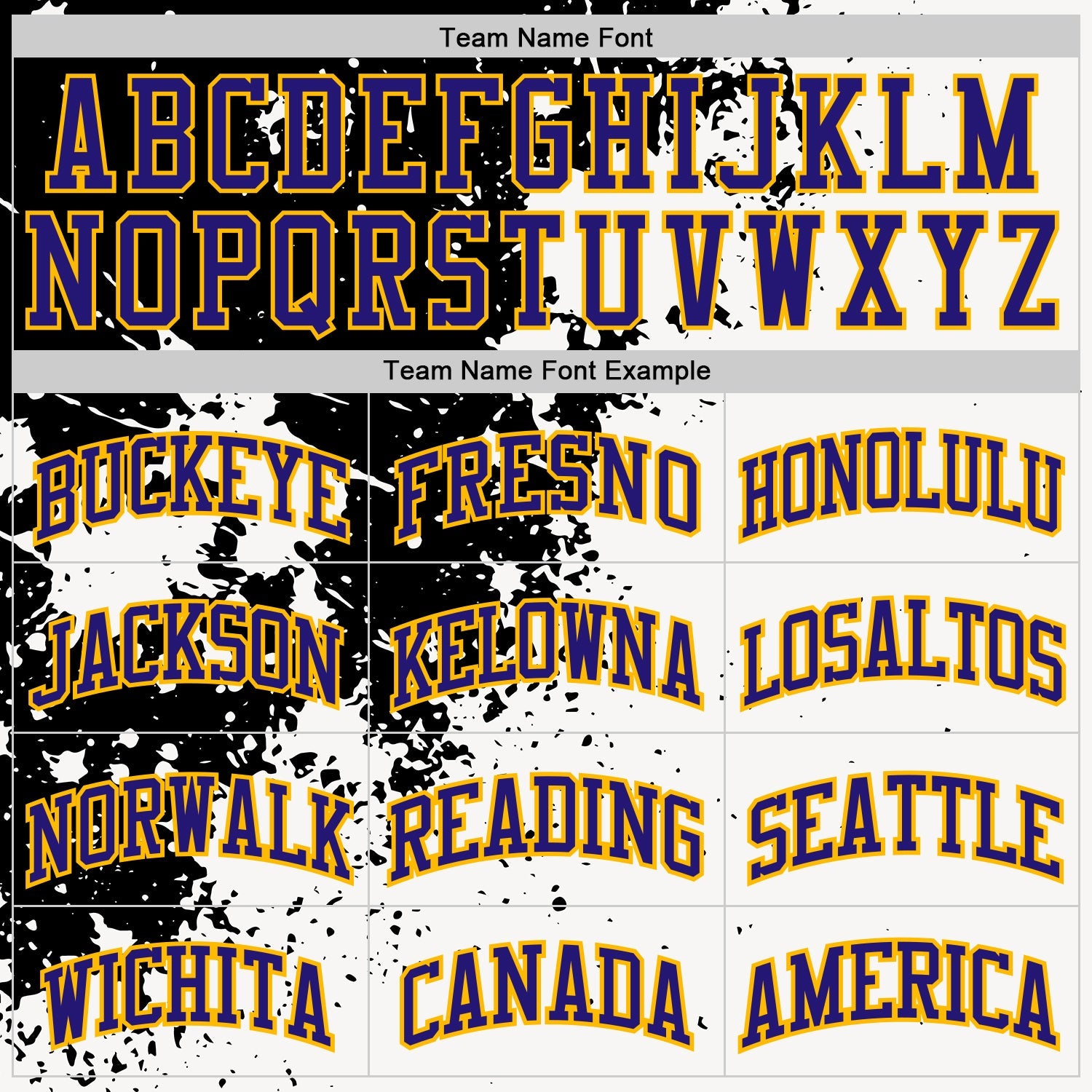 Custom White Dark Purple Black-Gold Paint Splatter Round Neck Sublimation Basketball Uniform Jersey view 3