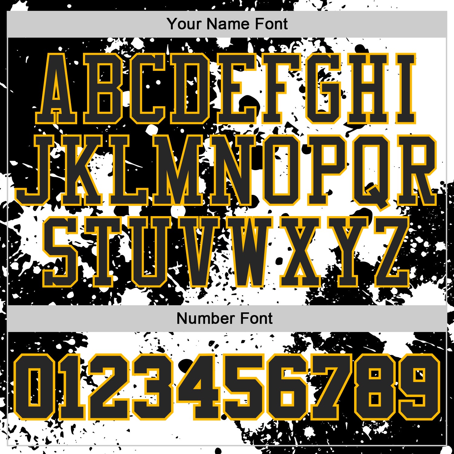 Custom White Black-Gold Paint Splatter Round Neck Sublimation Basketball Uniform Jersey view 4