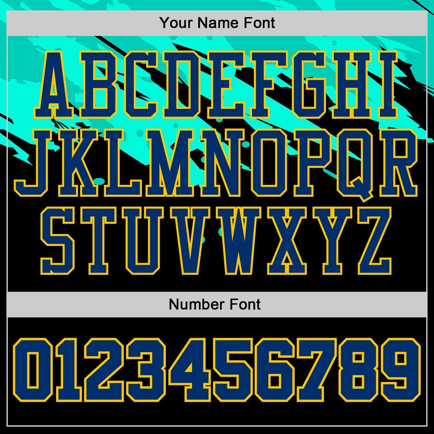 Custom Black US Navy Blue Ice Blue-Yellow Brush Stroke Paint Splash Round Neck Sublimation Basketball Uniform Jersey view 4