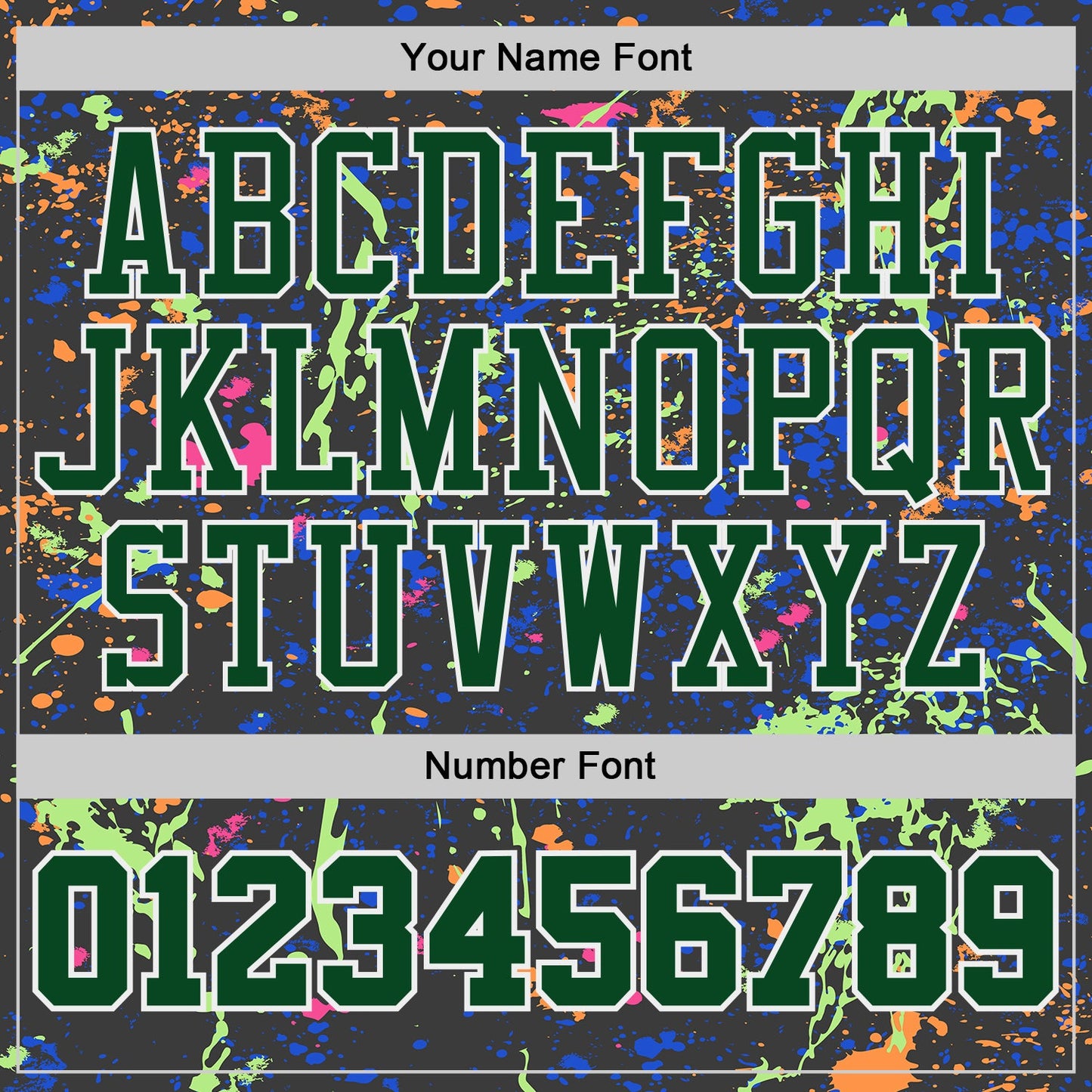 Custom Black Green-White Brush Stroke Paint Splash Round Neck Sublimation Basketball Uniform Jersey view 4