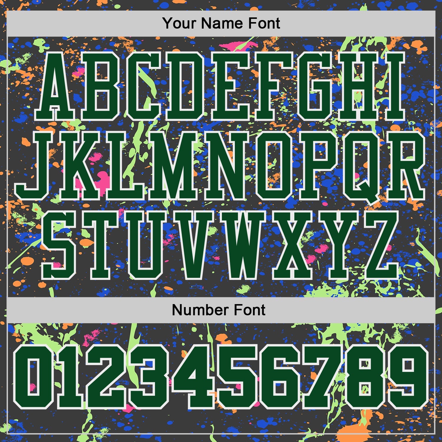 Custom Black Green-White Brush Stroke Paint Splash Round Neck Sublimation Basketball Uniform Jersey view 4