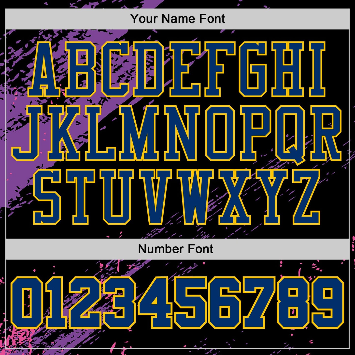 Custom Black US Navy Blue Purple Pink-Yellow Vintage Brush Stroke Round Neck Sublimation Basketball Uniform Jersey view 4