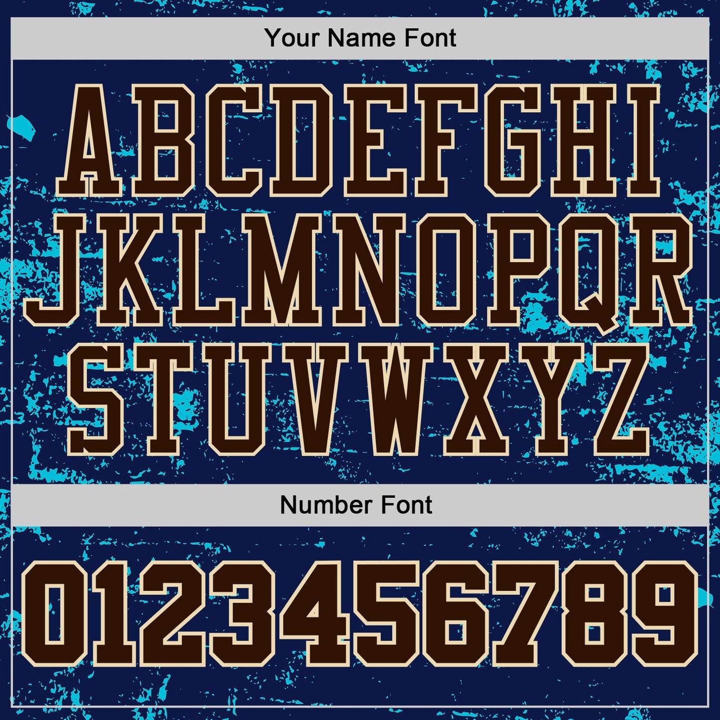 Custom Navy Brown Lakes Blue-Cream Vintage Paint Splatter Brush Stroke Round Neck Sublimation Basketball Uniform Jersey view 4