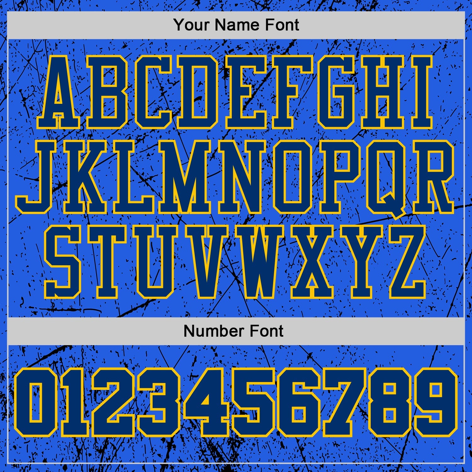 Custom Royal US Navy Blue Black-Yellow Vintage Geometric Fragment Round Neck Sublimation Basketball Uniform Jersey view 4