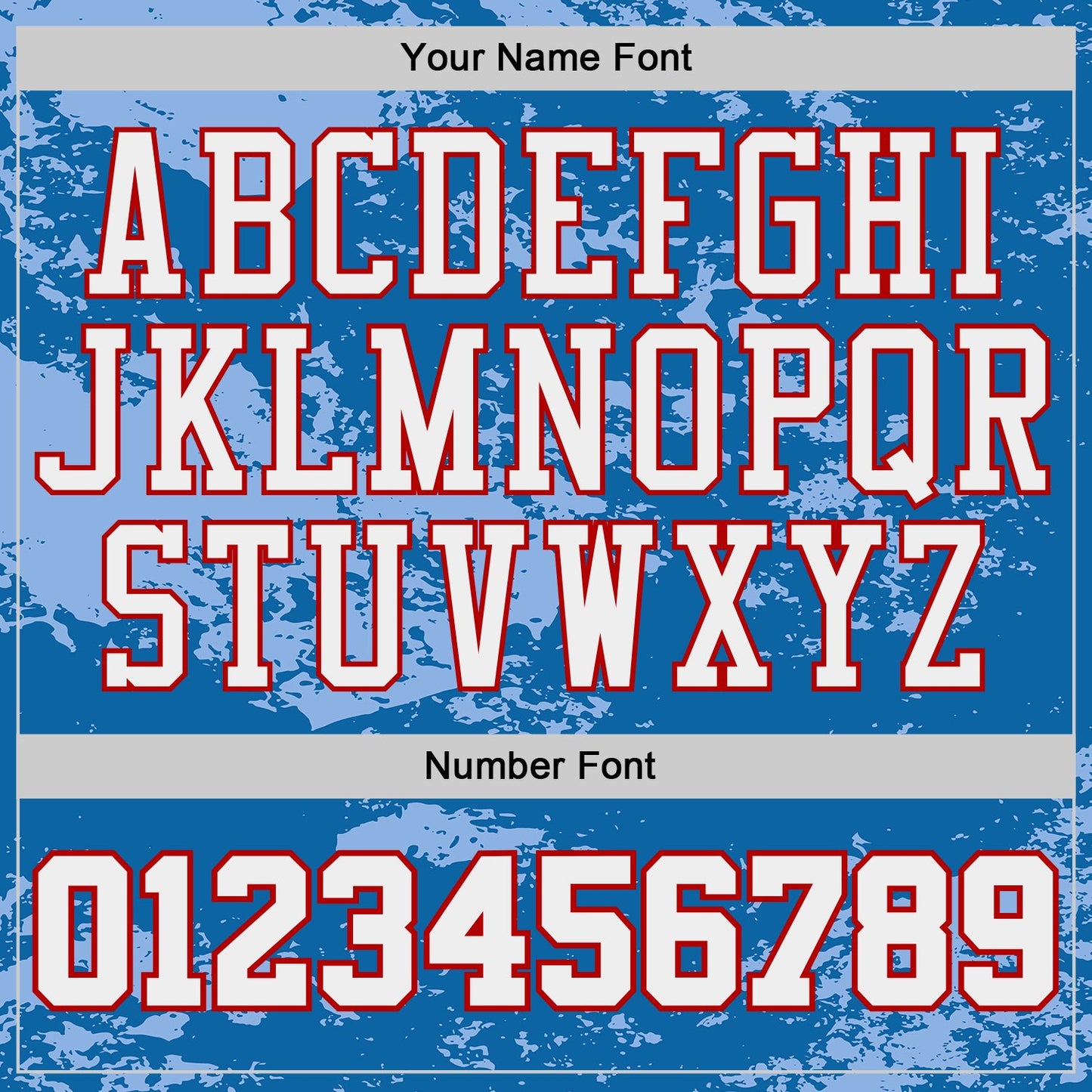 Custom Blue White-Red Vintage Brush Stroke Round Neck Sublimation Basketball Uniform Jersey view 4