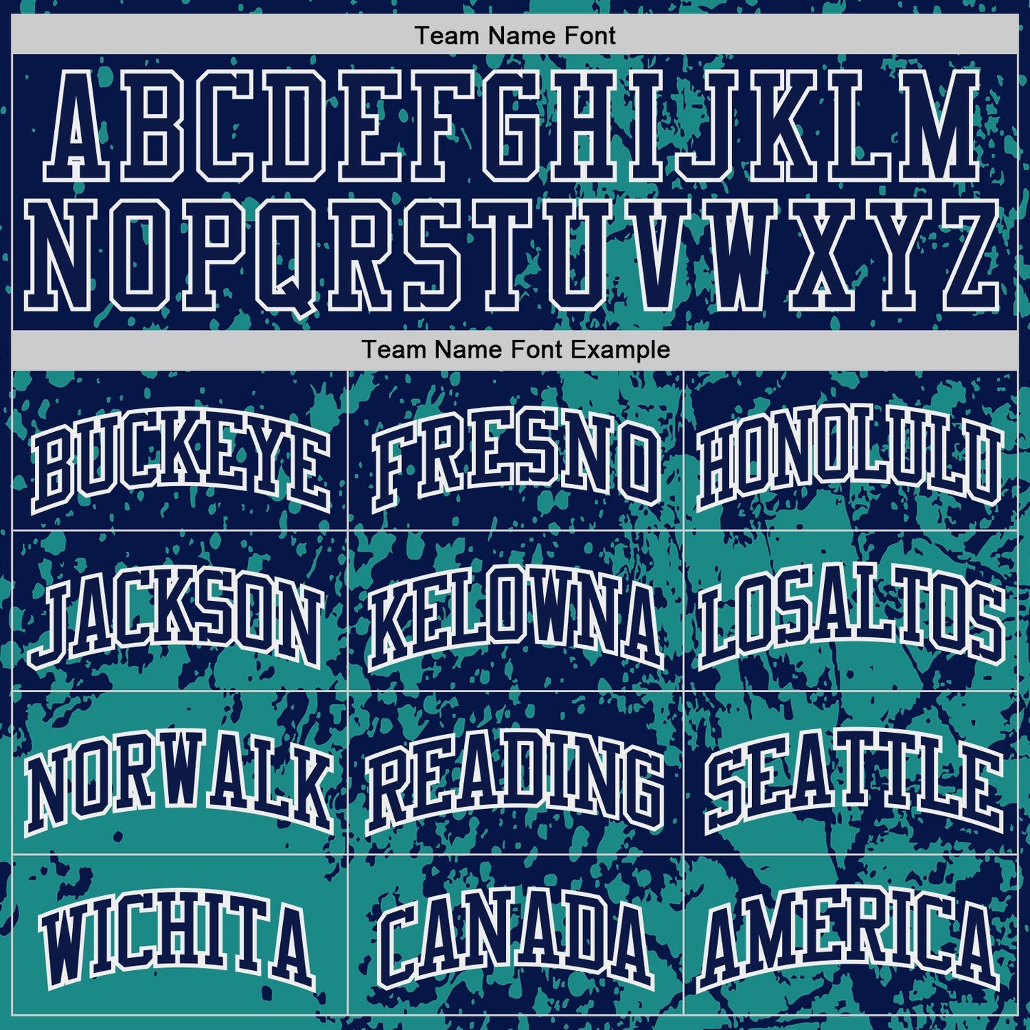 Custom Navy Green-White Grunge Paint Splatter Brush Stroke Round Neck Sublimation Basketball Uniform Jersey view 3
