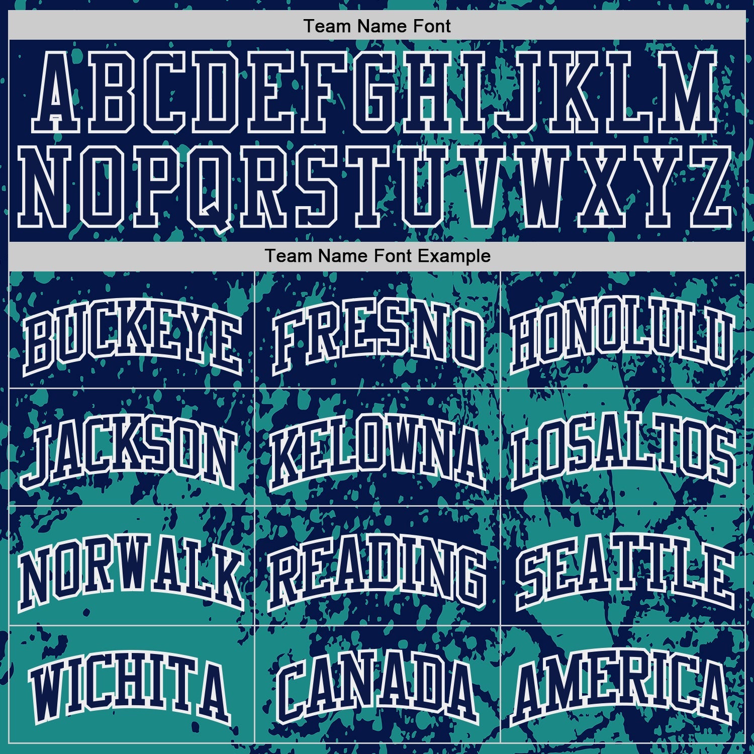 Custom Navy Green-White Grunge Paint Splatter Brush Stroke Round Neck Sublimation Basketball Uniform Jersey view 3