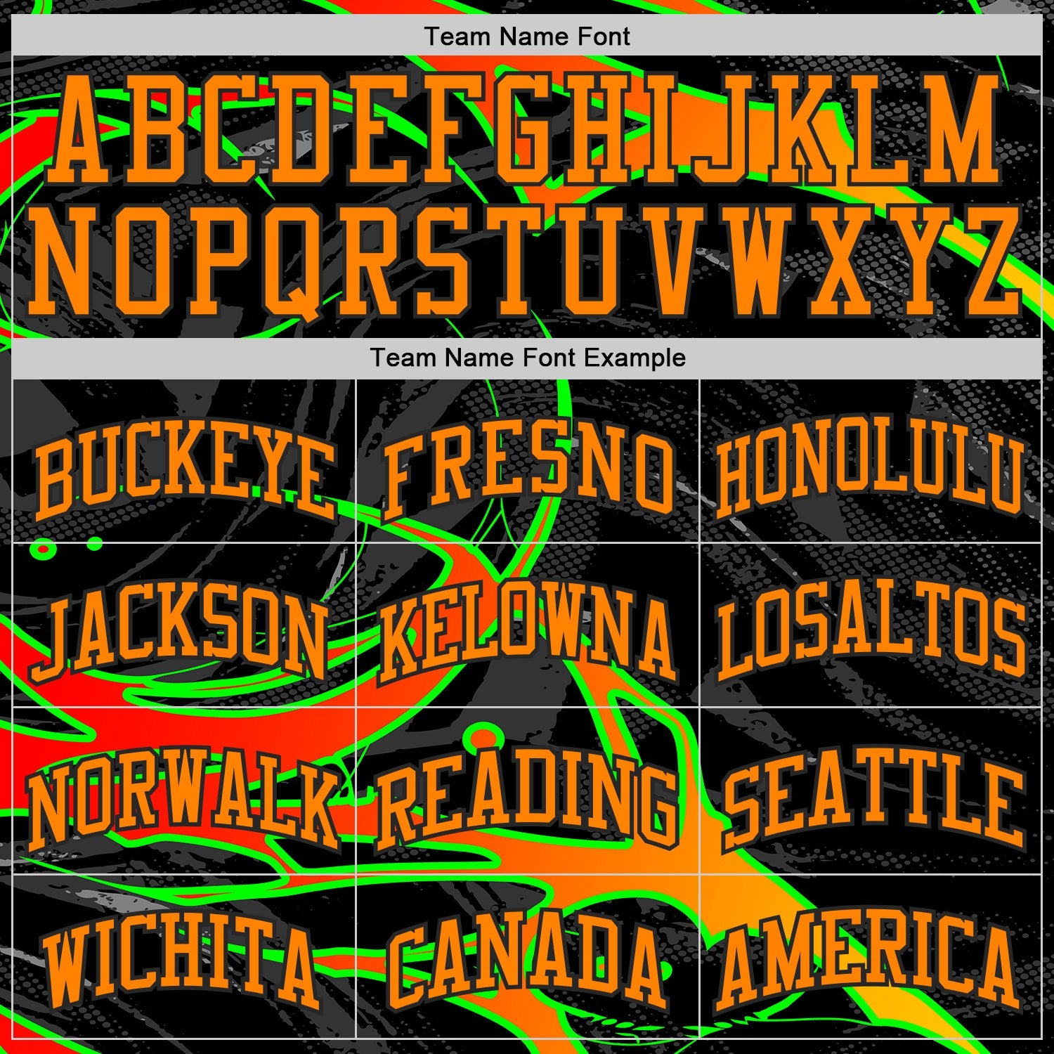 Custom Black-Bay Orange Neon Snake Skulls Round Neck Sublimation Basketball Uniform Jersey view 3