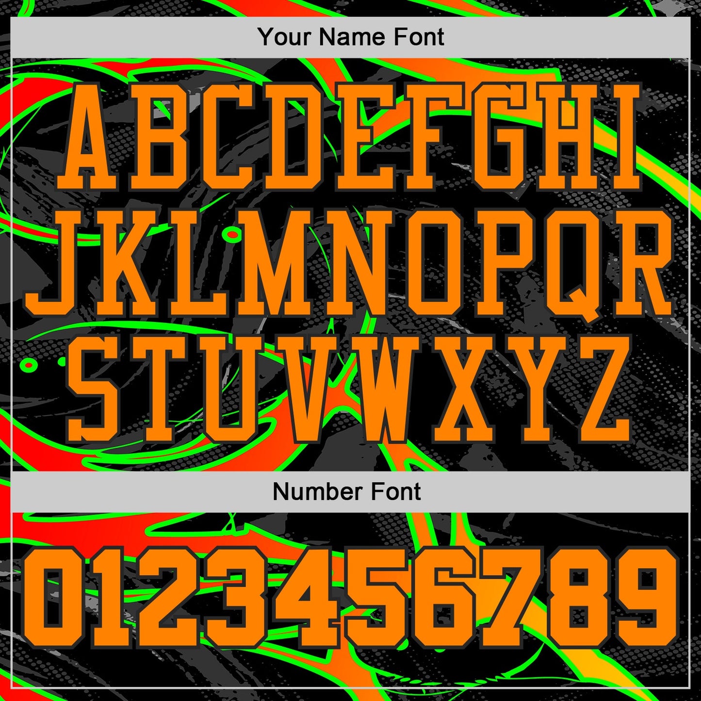 Custom Black-Bay Orange Neon Snake Skulls Round Neck Sublimation Basketball Uniform Jersey view 4