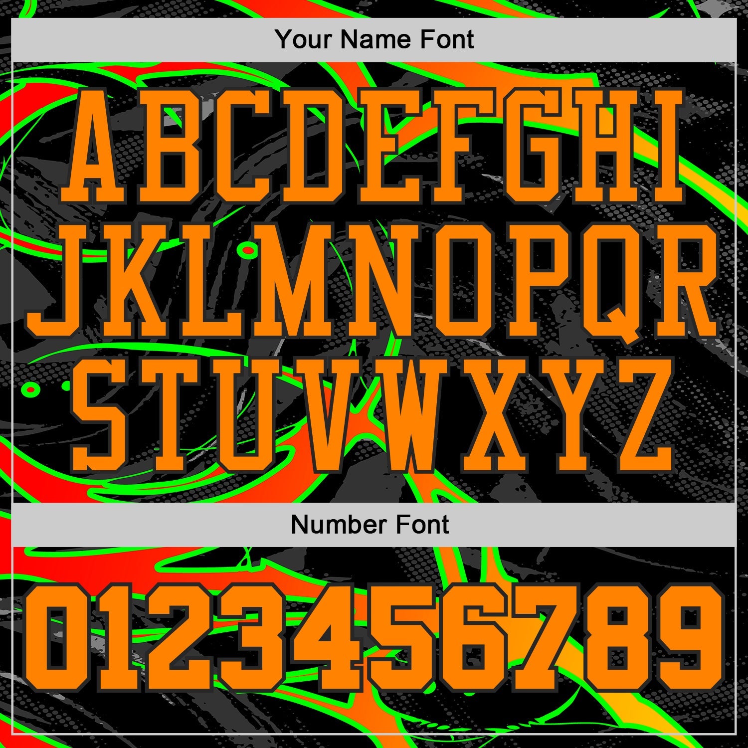 Custom Black-Bay Orange Neon Snake Skulls Round Neck Sublimation Basketball Uniform Jersey view 4