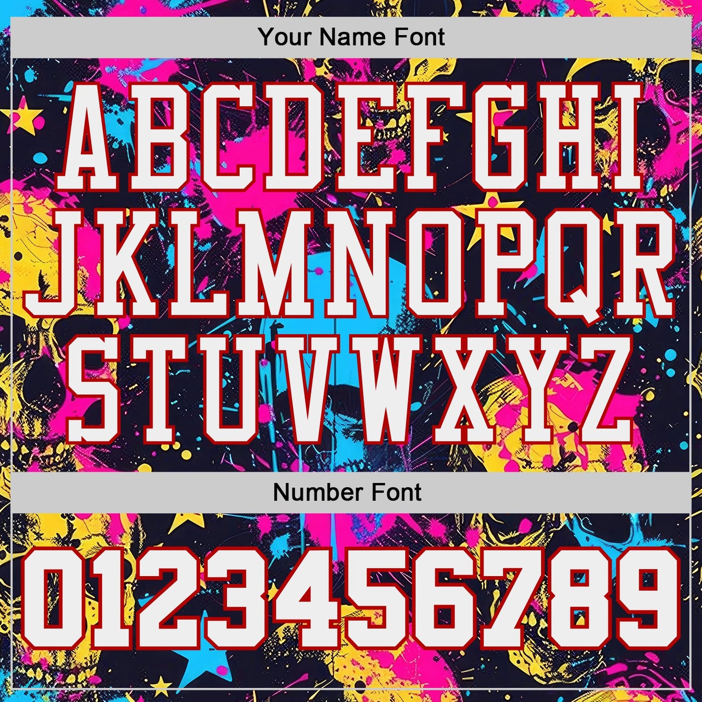 Custom Purple White Red-Black Neon Graffiti Skulls Round Neck Sublimation Basketball Uniform Jersey view 4