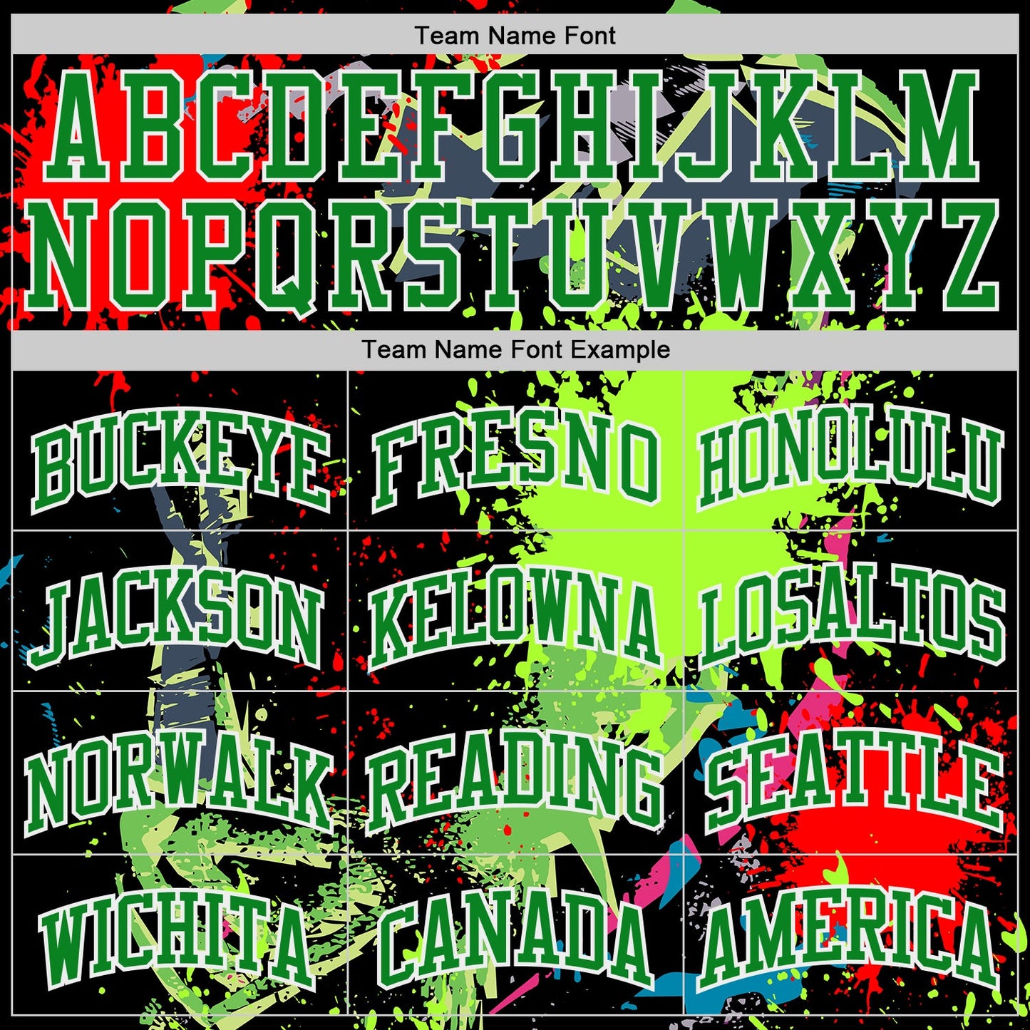 Custom Black Grass Green-White Neon Graffiti Skulls Round Neck Sublimation Basketball Uniform Jersey view 3