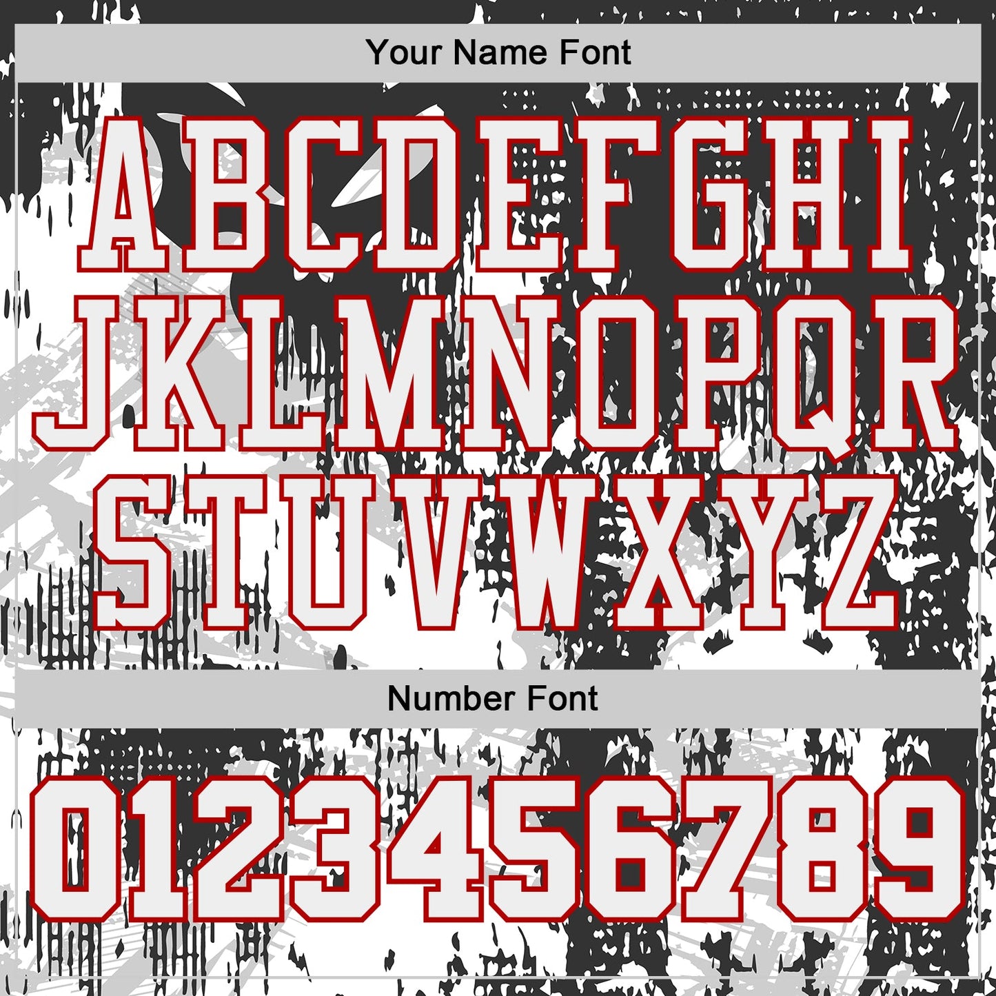 Custom Black White-Red Gothic Grunge Skeleton Round Neck Sublimation Basketball Uniform Jersey view 4