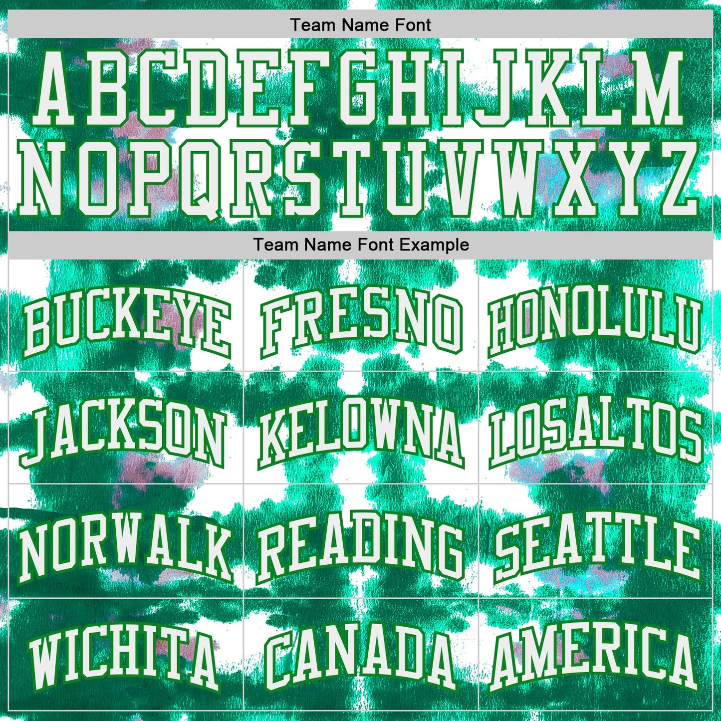 Custom Tie Dye White-Grass Green Watercolor Round Neck Sublimation Basketball Uniform Jersey view 3