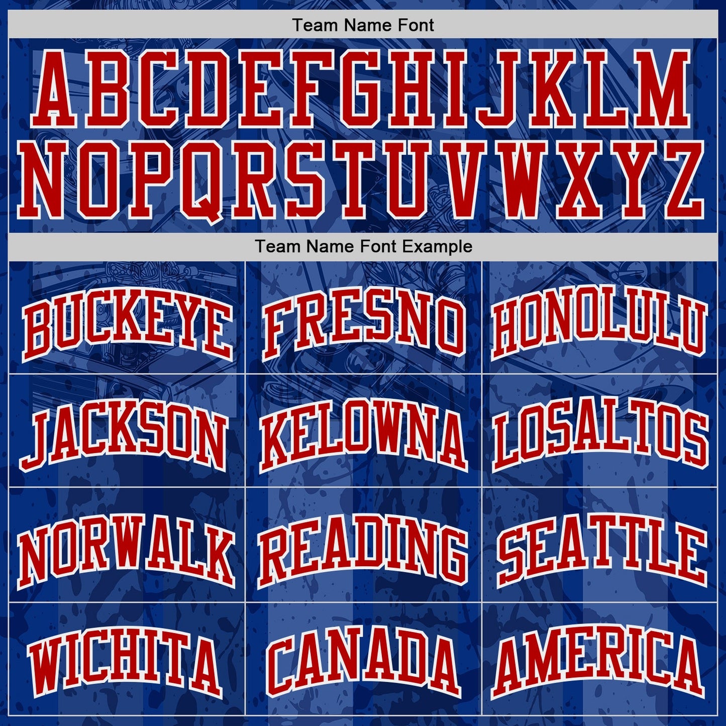 Custom Royal Red-White Detroit Street Racing Car Round Neck Sublimation Basketball Uniform Jersey view 3