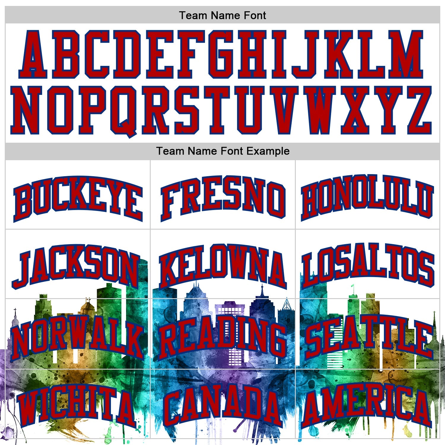 Custom White Red-Royal Detroit Silhouette Splatter Round Neck Sublimation Basketball Uniform Jersey view 3