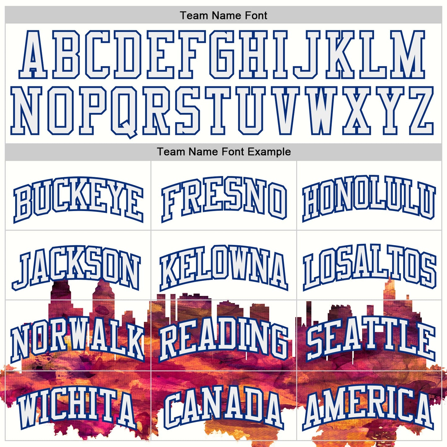 Custom White-Royal Philadelphia Silhouette Round Neck Sublimation Basketball Uniform Jersey view 3