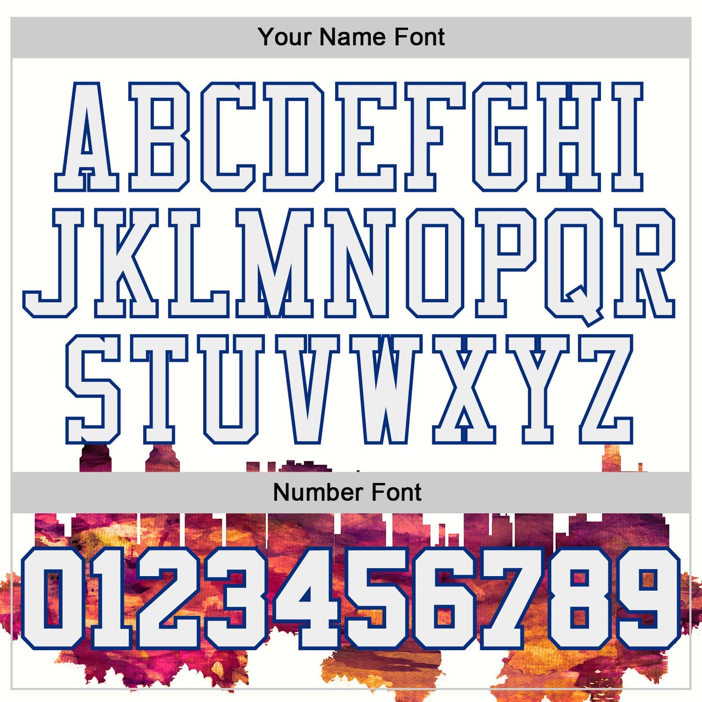 Custom White-Royal Philadelphia Silhouette Round Neck Sublimation Basketball Uniform Jersey view 4