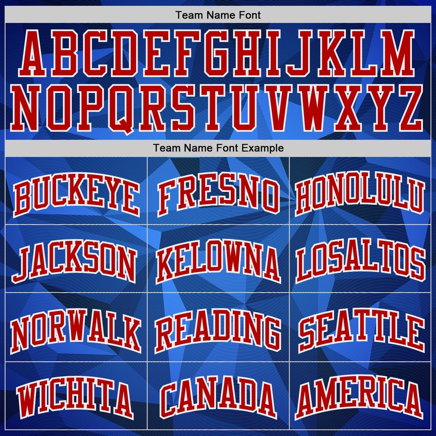 Custom Blue Red-White Diamond Shapes Geometric Round Neck Sublimation Basketball Uniform Jersey view 3