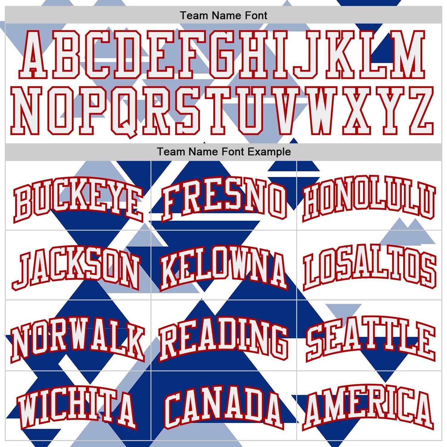 Custom White Red-Royal Triangle Shapes Geometric Round Neck Sublimation Basketball Uniform Jersey view 3