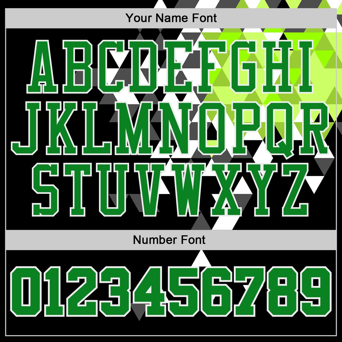 Custom Black Grass Green-White Diamond Shapes Geometric Round Neck Sublimation Basketball Uniform Jersey view 4