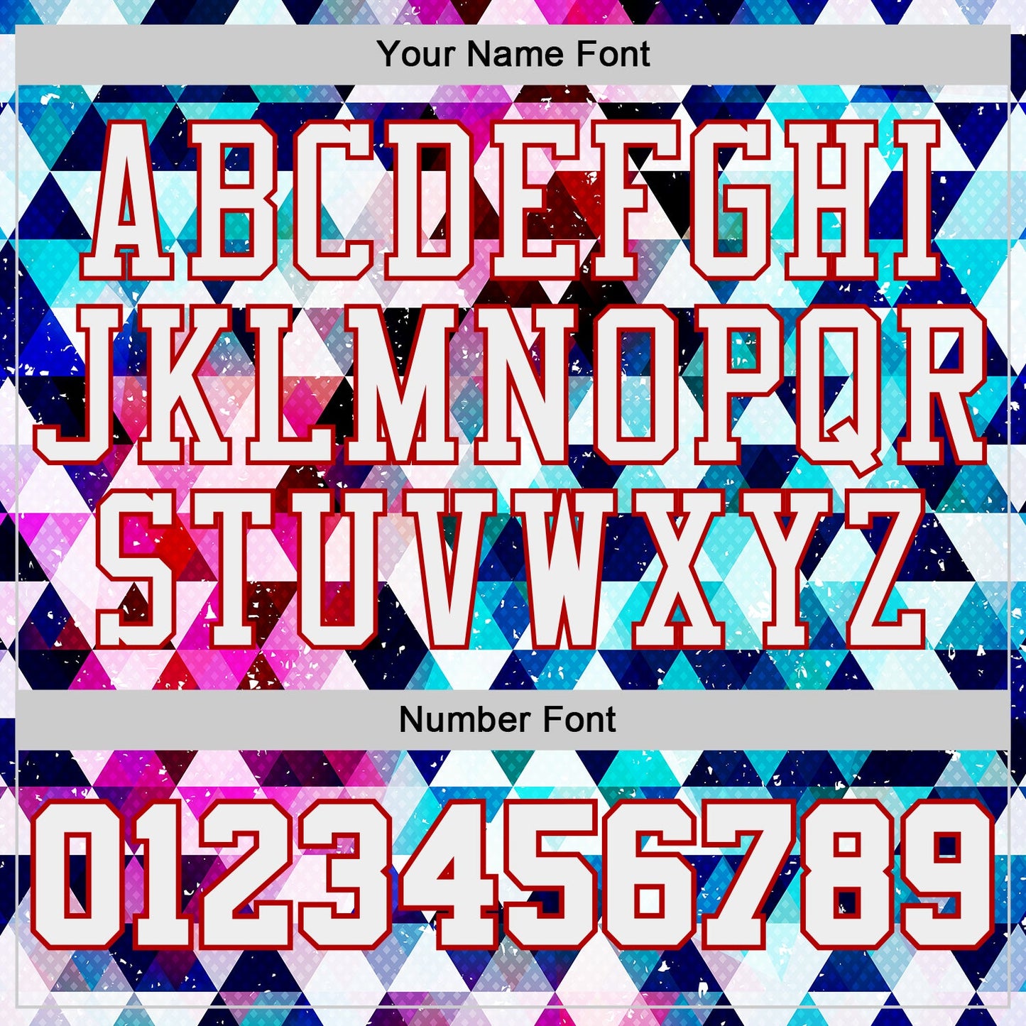Custom White-Red Diamond Shapes Geometric Round Neck Sublimation Basketball Uniform Jersey view 4