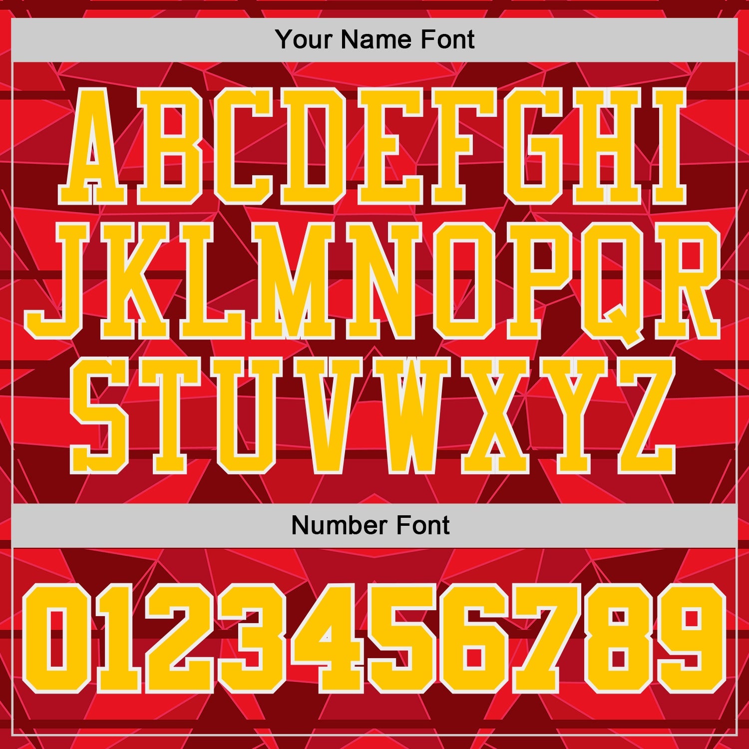 Custom Red Yellow-White Diamond Shapes Geometric Round Neck Sublimation Basketball Uniform Jersey view 4