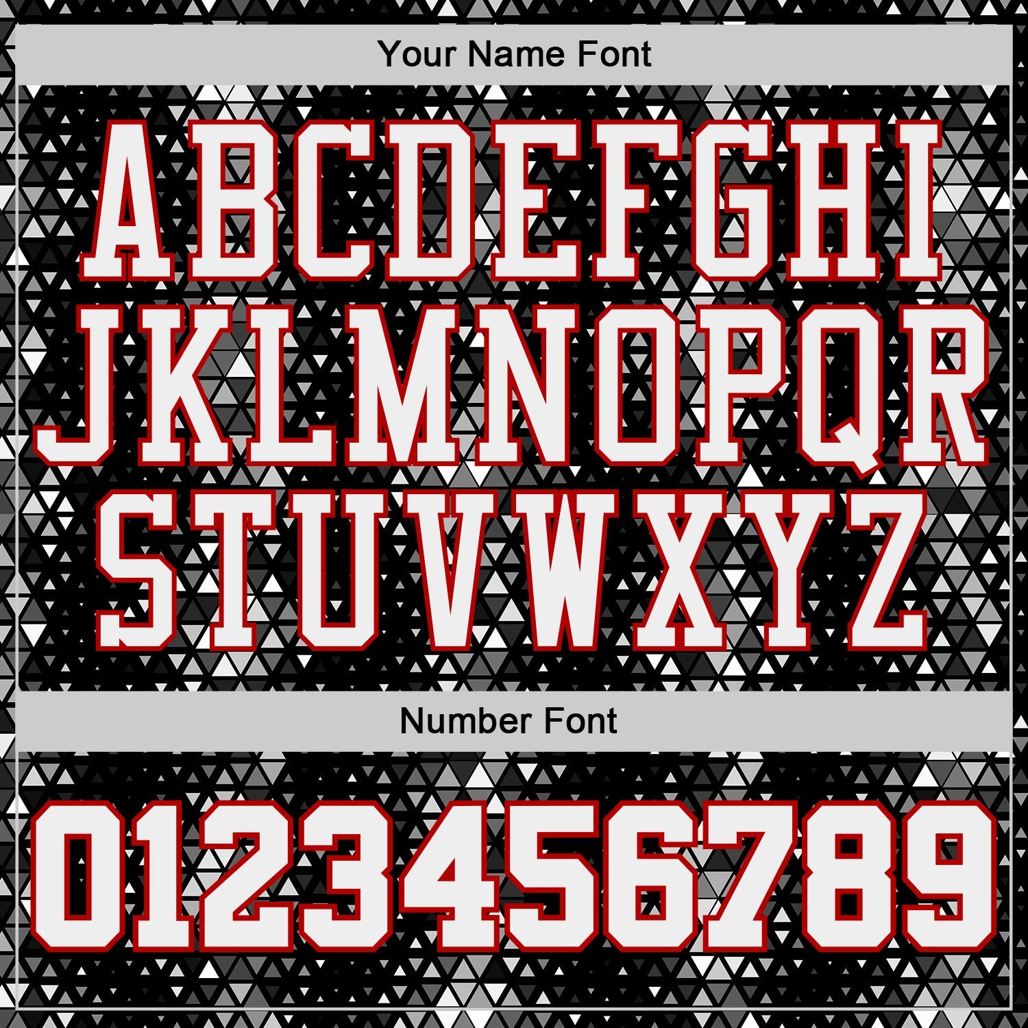 Custom Black White-Red Diamond Shapes Geometric Round Neck Sublimation Basketball Uniform Jersey view 4