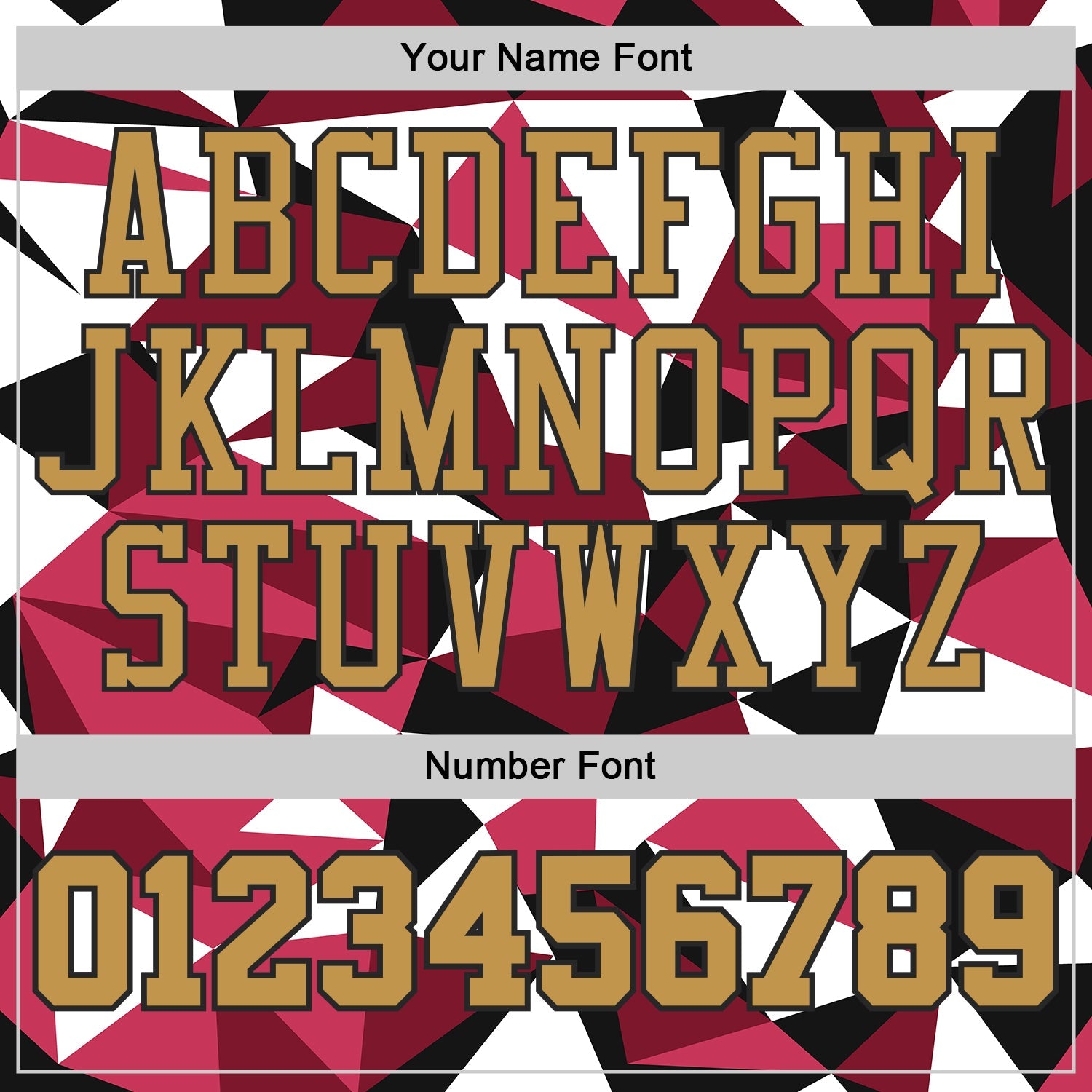 Custom Black Old Gold-Red Triangle Shapes Geometric Round Neck Sublimation Basketball Uniform Jersey view 4