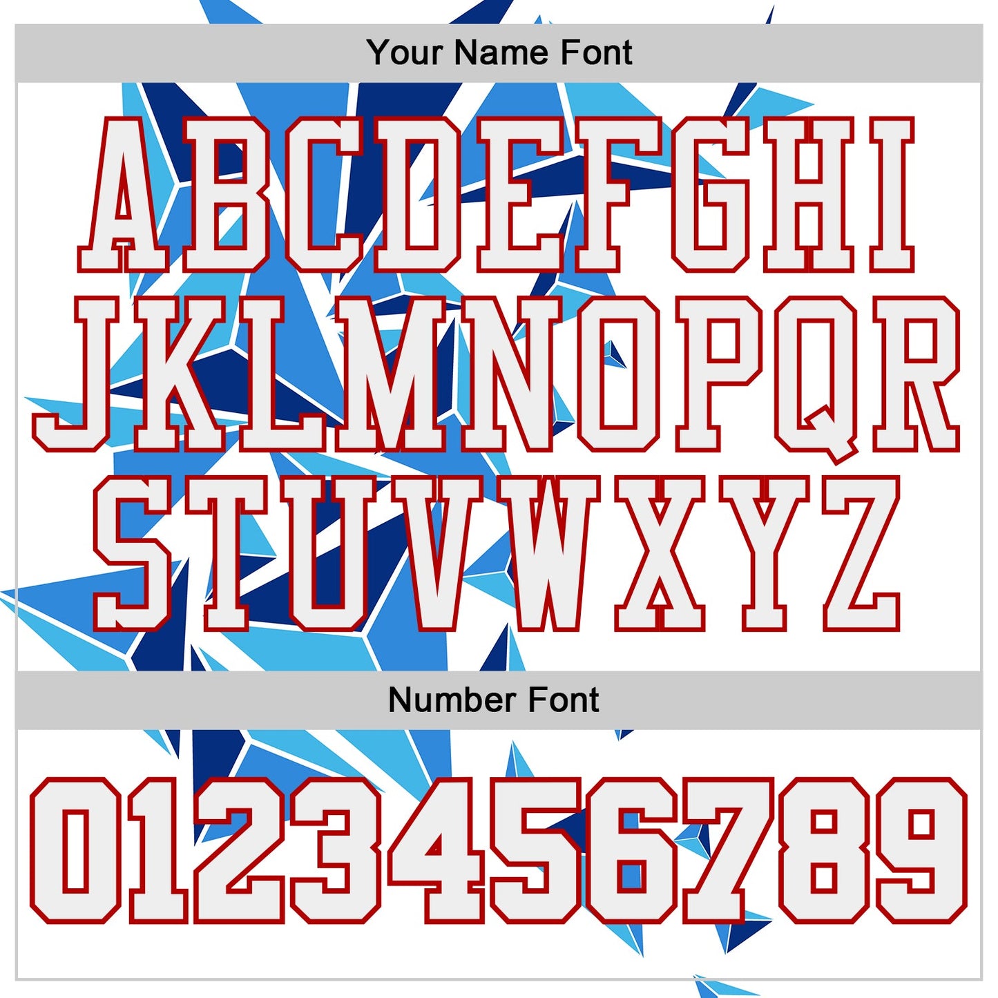 Custom White Red-Royal Crystal Geometric Round Neck Sublimation Basketball Uniform Jersey view 4