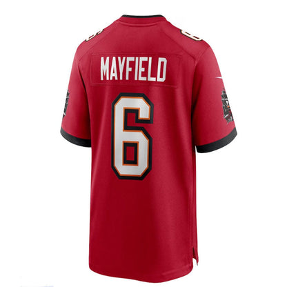 TB.Buccaneers #6 Baker Mayfield  Red Game Jersey Stitched American Football Jerseys - Main View