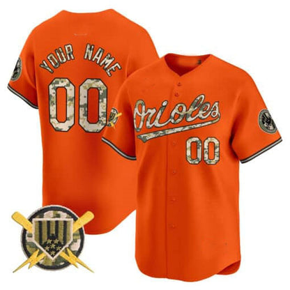 Custom Baltimore Orioles Armed Forces Day Vapor Premier Limited - All Stitched Baseball Jersey