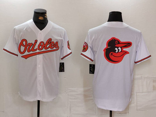 Baltimore Orioles Big Logo White 2024 Home Limited Cool Base Stitched Baseball Jersey - Main View