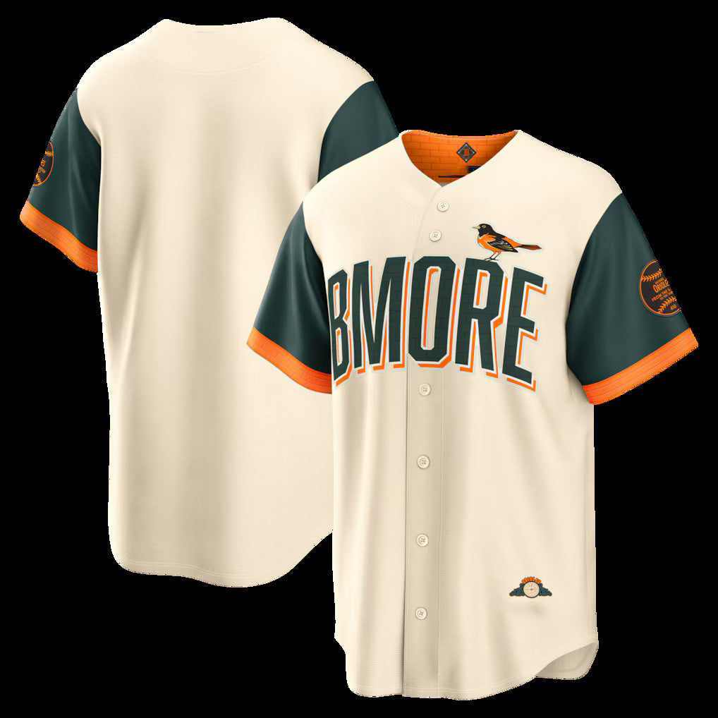 Baltimore Orioles Natural 2026 City Connect Stadium Stitched Baseball Jersey - Main View