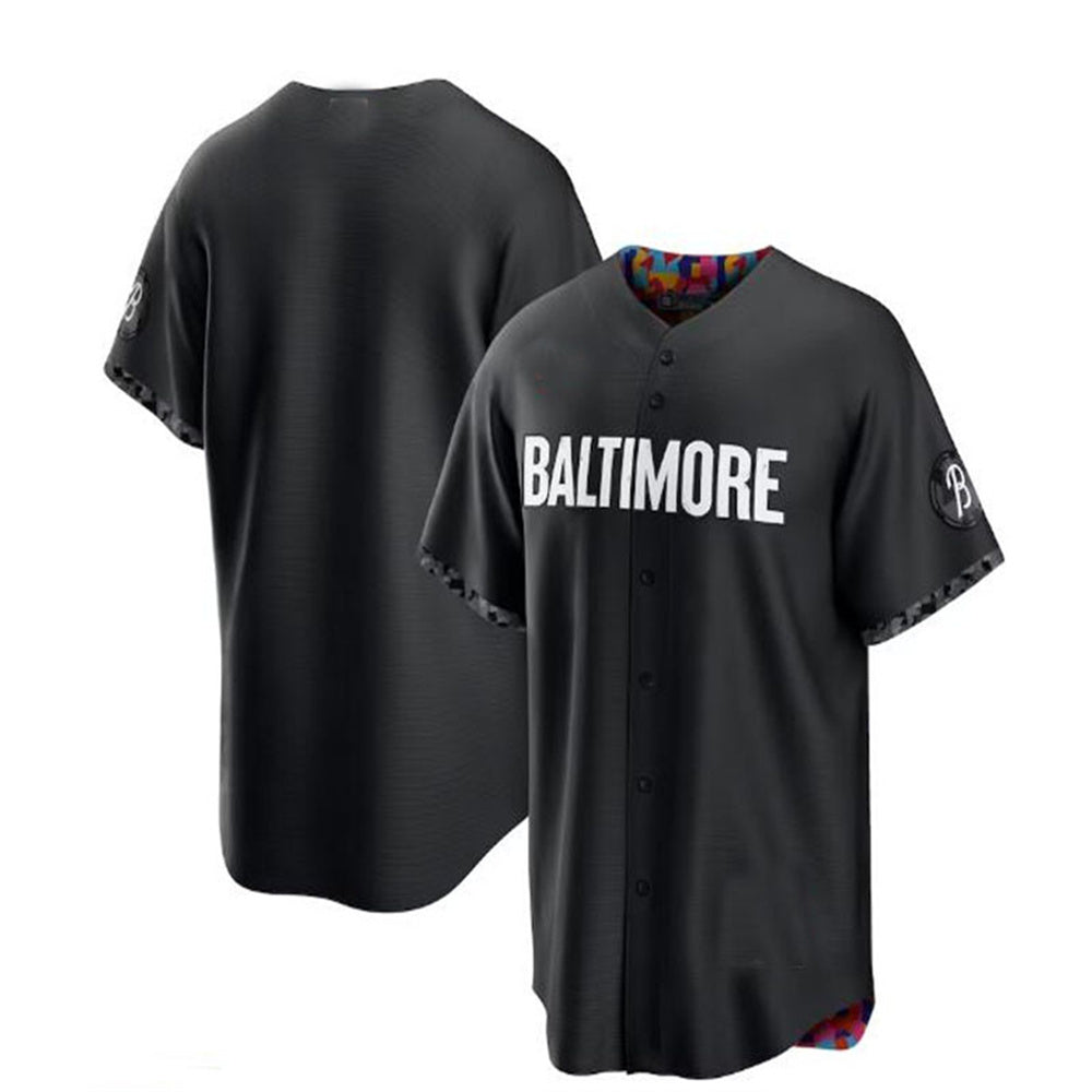 Baltimore Orioles 2023 City Connect Replica Jersey - Black Authentic Jersey Baseball Jerseys - Main View