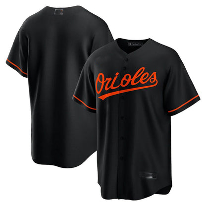 Baltimore Orioles Black Alternate Replica Team Jersey Baseball Jerseys - Main View