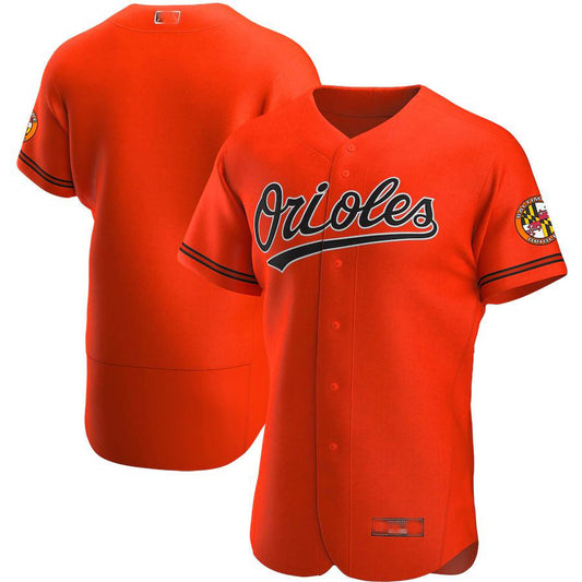Baltimore Orioles Orange Alternate Authentic Team Jersey Baseball Jerseys - Main View